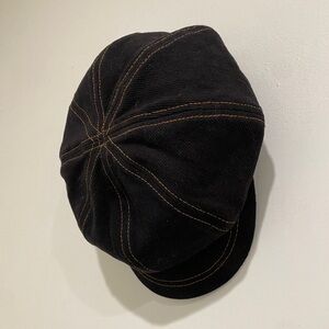 Free people black cap hat